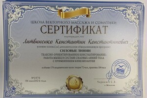 Диплом / сертификат №4 — Литвиненко Константин Константинович