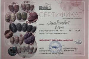 Диплом / сертификат №10 — Литвинова Елена Петровна