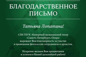 Диплом / сертификат №8 — Лопатина Татьяна Валерьевна