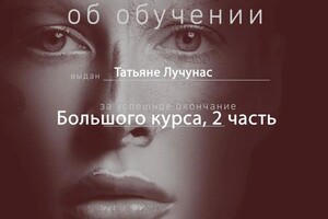 Диплом / сертификат №3 — Лучунас Татьяна Юрьевна