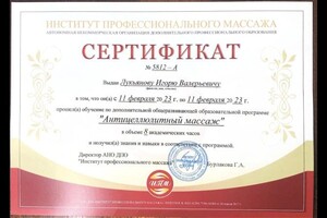 Диплом / сертификат №7 — Лукьянов Игорь Валерьевич