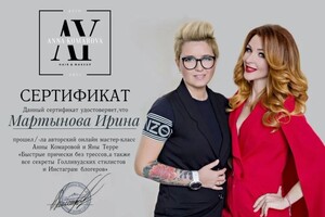 Диплом / сертификат №22 — Мартынова Ирина Ивановна