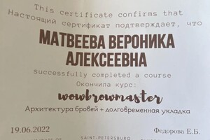 Диплом / сертификат №2 — Матвеева Вероника Алексеевна