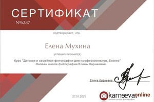 Диплом / сертификат №8 — Мухина Елена