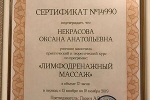 Диплом / сертификат №22 — Некрасова Оксана Анатольевна