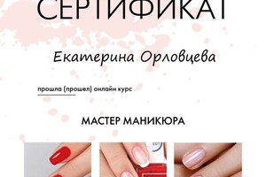 Диплом / сертификат №1 — Орловцева Екатерина Николаевна