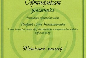 Диплом / сертификат №3 — Петрова Алёна Константиновна