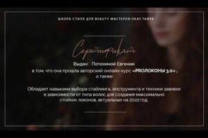 Диплом / сертификат №1 — Потехина Евгения Вячеславовна