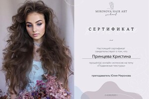 Диплом / сертификат №4 — Принцева Кристина Александровна