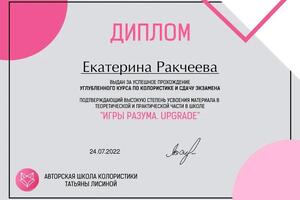 Портфолио №1 — Ракчеева Екатерина Игоревна