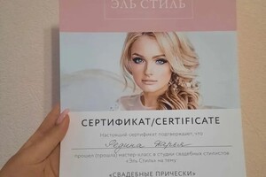 Диплом / сертификат №1 — Редина Дарья Анатольевна