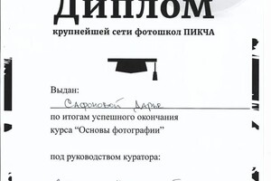 Диплом / сертификат №5 — Сафонова Дарья Константиновна