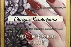 Диплом / сертификат №4 — Стецюк Екатерина Александровна