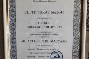 Диплом / сертификат №2 — Сурков Александр Игоревич