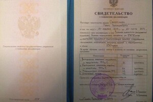 Диплом / сертификат №1 — Свистунов Павел Геннадьевич