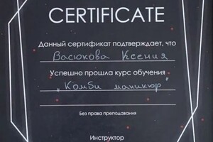 Диплом / сертификат №2 — Васюкова Ксения Владимировна