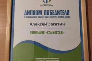 Диплом / сертификат №4 — Загатин Алексей Александрович