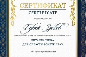 Диплом / сертификат №4 — Зубков Сергей Владимирович