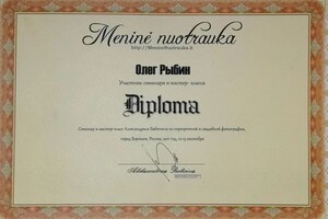 Диплом / сертификат №4 — Олег Рыбин