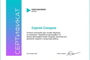 Диплом / сертификат №5 — Сахаров Сергей Николаевич