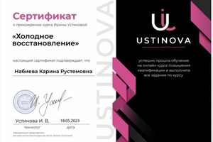 Диплом / сертификат №3 — Набиева Карина Рустемовна