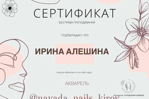 Диплом / сертификат №7 — Алешина Ирина Валерьевна