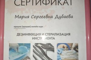 Диплом / сертификат №4 — Дубаева Мария Сергеевна