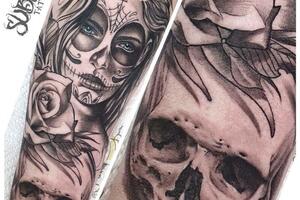 Татуировка реализм- Чикано на предплечье — Subbota tattoo