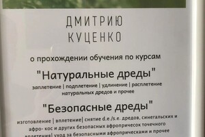 Диплом / сертификат №8 — Куценко Дмитрий Витальевич