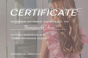 Диплом / сертификат №2 — Панкрушева Анна Сергеевна