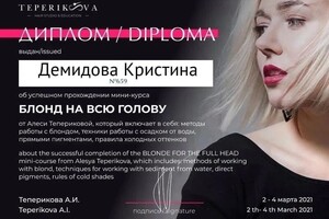 Диплом / сертификат №2 — Демидова Кристина