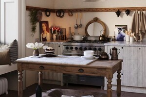 Аристов Павел Владимирович — 3d визуализация кухни в скандинавском стиле — Портфолио №5