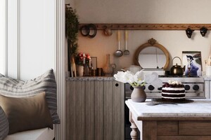 Аристов Павел Владимирович — 3d визуализация кухни в скандинавском стиле — Портфолио №6