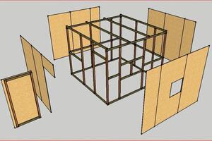 Создание 3D макета бытовки — Кадыргалеев Тимур Сераждынович