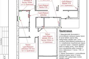 План переноса выводов ХГВС в квартире — Воронин Сергей Владимирович