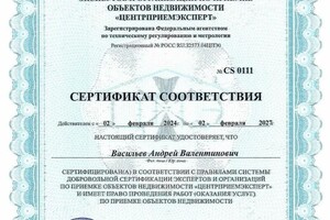 Диплом / сертификат №5 — Васильев Андрей Валентинович