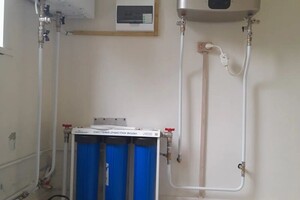 Монтаж трехступенчатого фильтра и электрического бойлера + разводка ГВС и ХВС — Алешин Ярослав Викторович