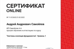 Диплом / сертификат №8 — Самойлов Андрей Андреевич