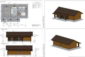 Проект бани из газоблока в г. Казань — Темирова Алина Рафисовна