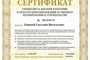 Диплом / сертификат №3 — Ешина Светлана Витальевна