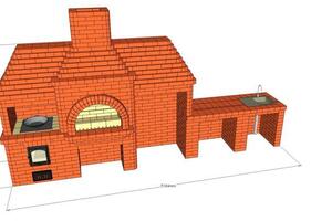 Пример проект уличной печи (в процессе монтажа) — Гребенников Сергей Владимирович