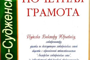 Диплом / сертификат №6 — Пуделко Виктор Юрьевич