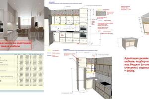 Адаптация дизайн проекта кухни, подбор материалов по бюджету (расчет стоимости) — Сытая Татьяна Николаевна