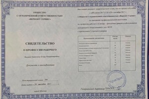 Диплом / сертификат №1 — Зависнов Егор Владимирович