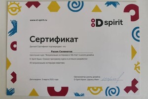 Диплом / сертификат №2 — Селяметов Расим Раипович