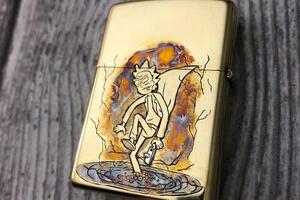 Ювелирная ручная гравировка на зажигалке zippo — Алкеев Станислав Дмитриевич