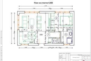 План с расстановкой мебели. Типовой блок для Apart Hotel — Анопочкин Дмитрий Павлович