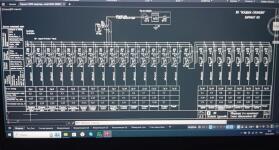 Схема однолинейная электроснабжения в соответствии с выполненными ранее электромонтажными работами — Бондарев Денис Борисович
