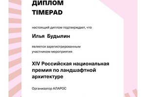 Диплом / сертификат №1 — Будылин Илья Константинович