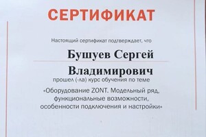 Диплом / сертификат №1 — Бушуев Сергей Владимирович